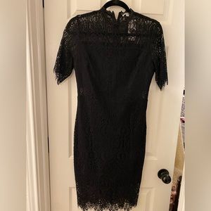 Black lace dress